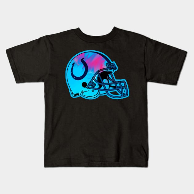 Colts helmet Kids T-Shirt by Oralepinz 